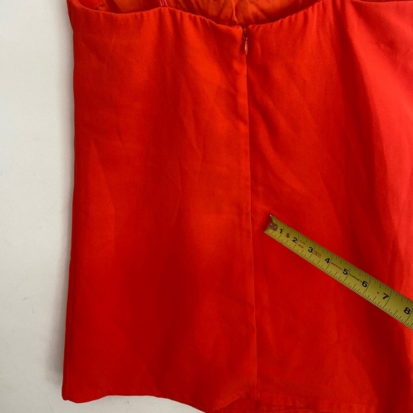 (A56) NEW Free People Coral Minidress with satin sweetheart trimmed, Sz XS, NWOT - Picture 15 of 16